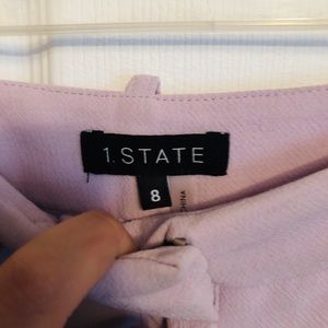1 State Flared Cropped Lavender Pants